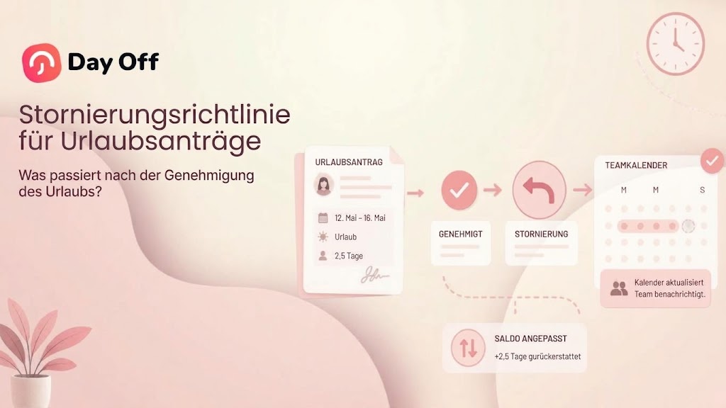 Richtlinie zur Stornierung von Urlaubsanträgen: Was passiert, nachdem der Urlaub genehmigt wurde?