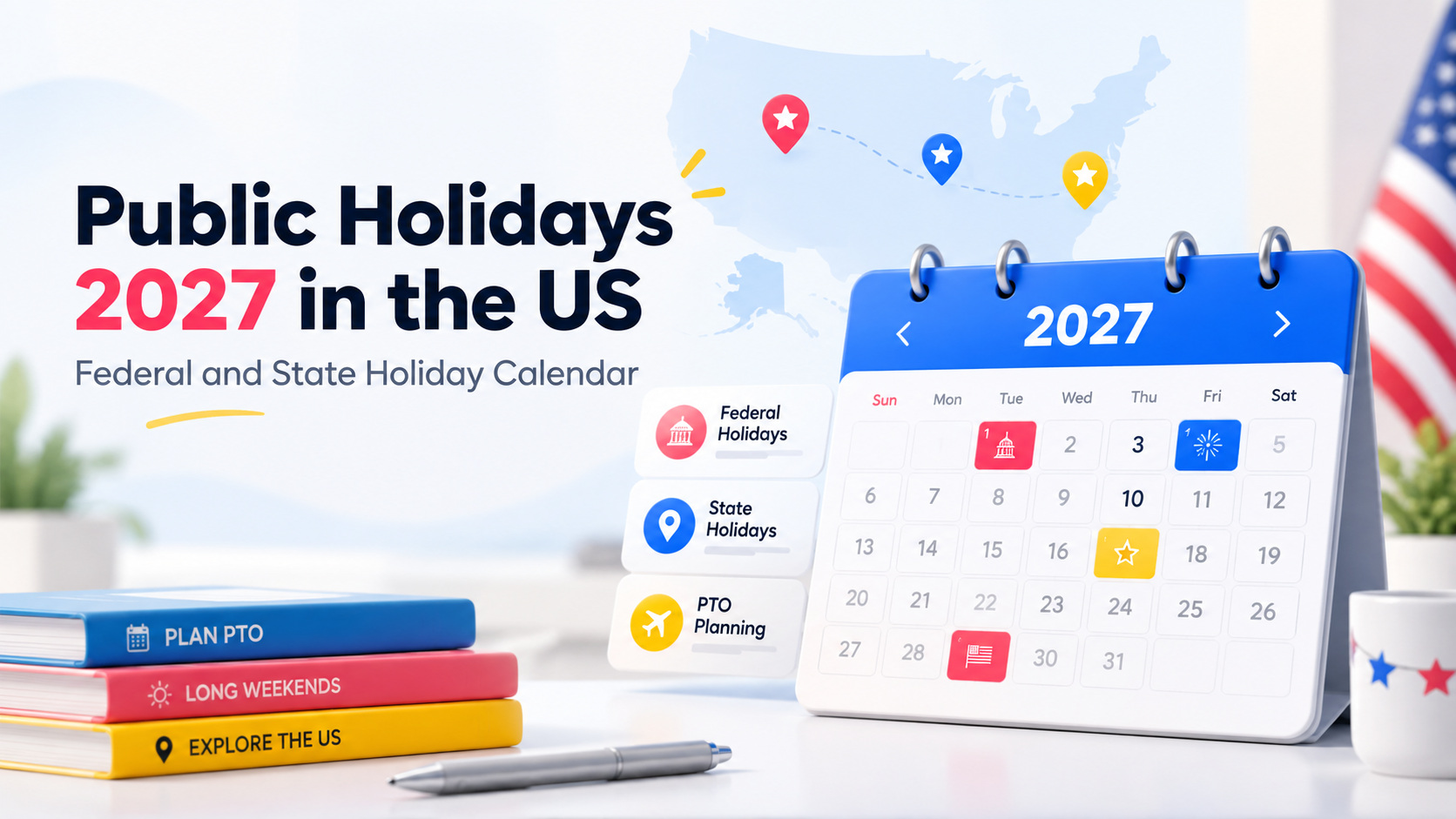 Public Holidays 2027 in the US: Federal and State Holiday Calendar