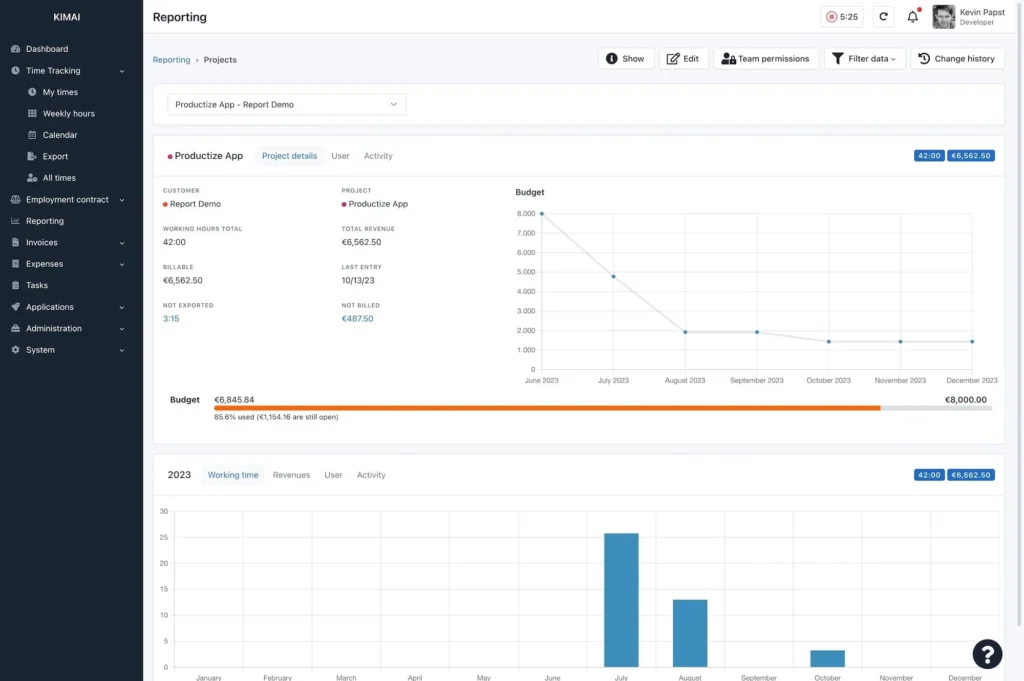 PTO tracking compliance report in the Day Off app showing employee leave records for audits